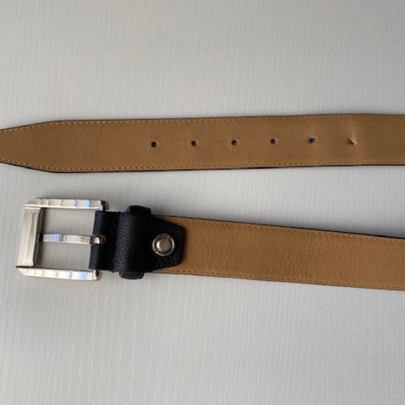 Louis Feraud Paris Genuine Pebble Leather Dark Brown Coffee Size 100/115 - Picture 5 of 12